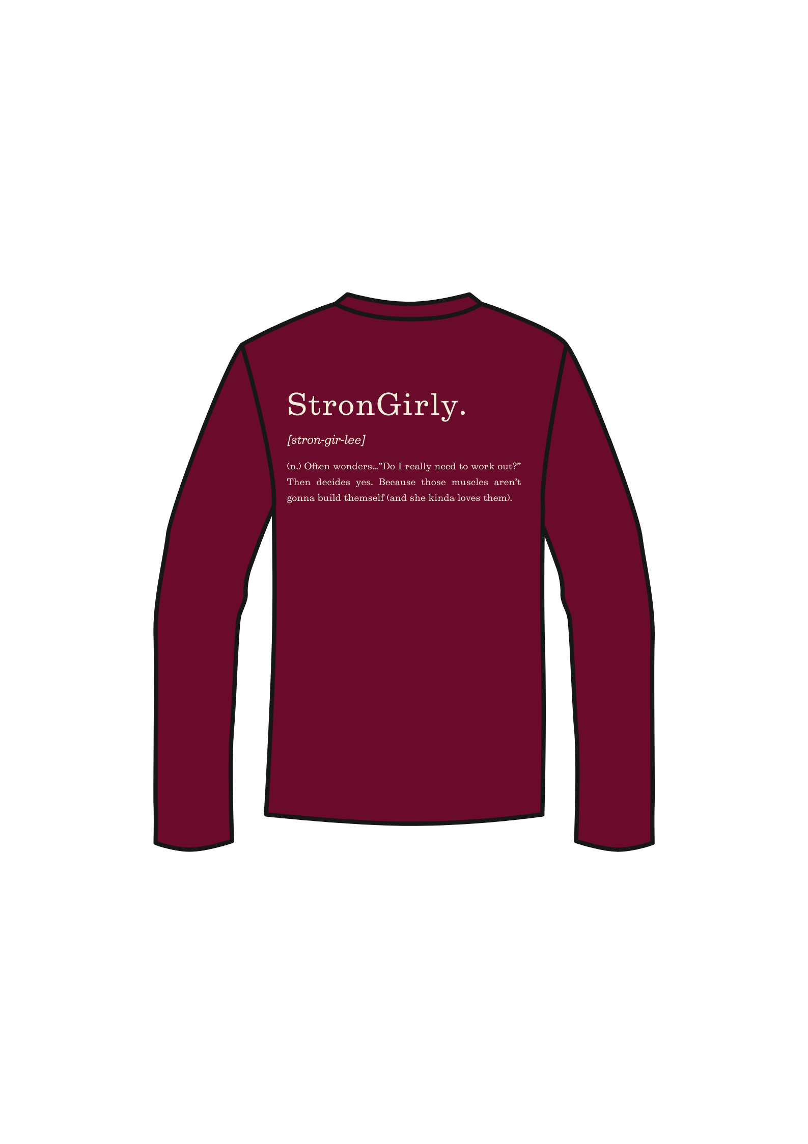 Strongirly Definition Long Sleeve Tee - Image 3